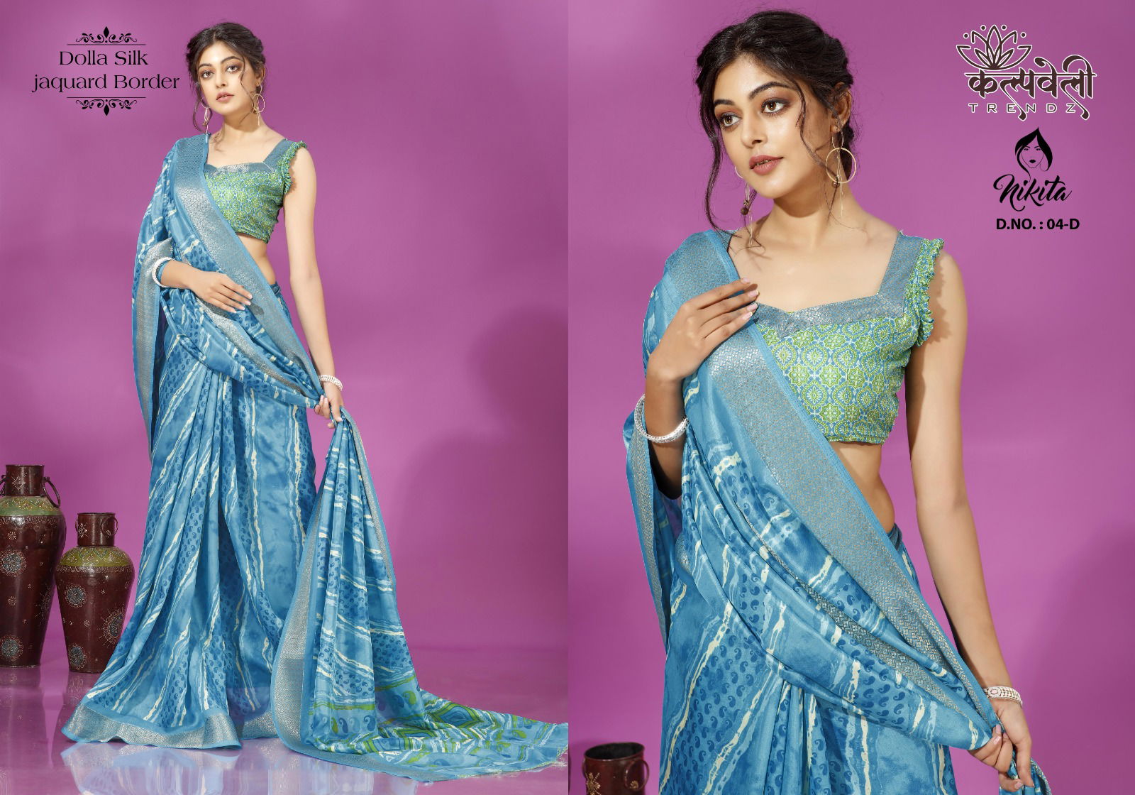 Nikita 04 Dola Silk Printed Daily Wear Sarees Catalog